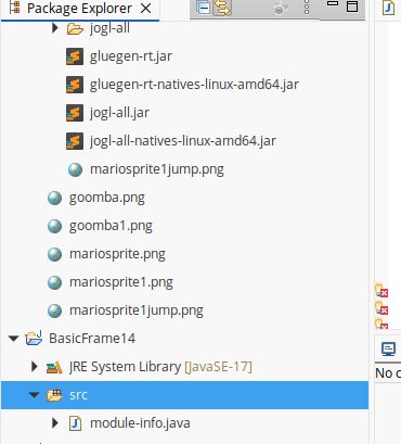 package-explorer nnew JAVA project