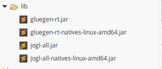 the four .jar libraries in the lib folder