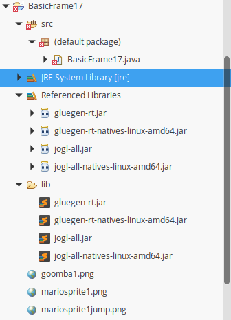 Tree of directories of our project